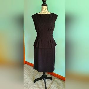 American Living Black Peplum Dress Size 6